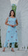 Light Blue Sleeveless Embroidered Kurta Pant Set