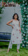 White Sleeveless Embroidered Kurta Pant Set