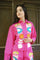 cotton flex pink Embroiderd co-set for women