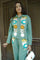 Sea Green Floral Embroidered co-set for women