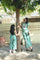 Sea Green Leaf Embroidered Co-ord Set For girls & women