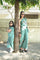 Sea Green Leaf Embroidered Co-ord Set For girls & women