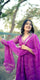 Royal Purple Bandhani Kurti Set With Flared Palazoo & Dupatta
