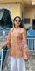 Amber Mosaic Print Kurti – Cotton, Back Dori