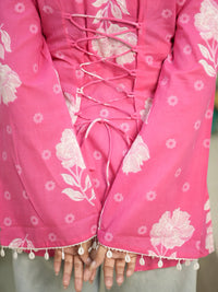 Roselle Bloom Cotton Top – Pink