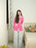 Roselle Bloom Cotton Top – Pink