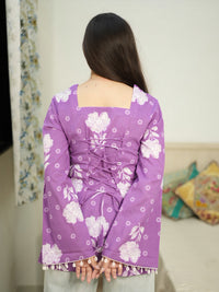Roselle Bloom Cotton Top – Lavender