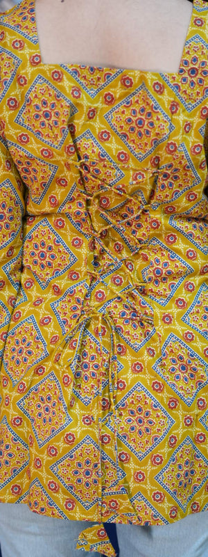 Rustic Bloom Cotton Kurti