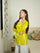 Roselle Bloom Cotton Top – Lime Green