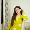 Roselle Bloom Cotton Top – Lime Green