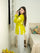 Roselle Bloom Cotton Top – Lime Green