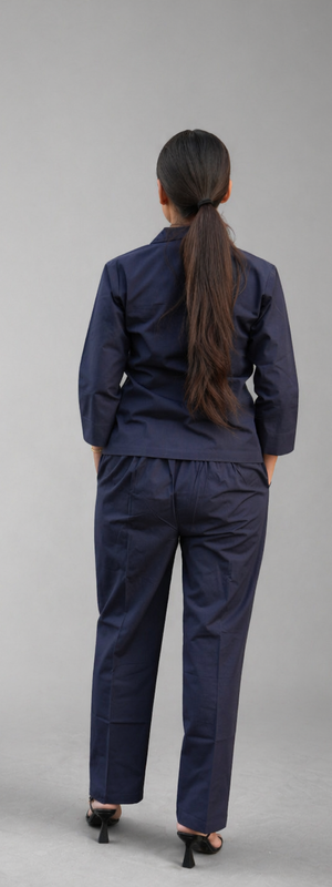 Midnight Navy Poplin Co-ord Set