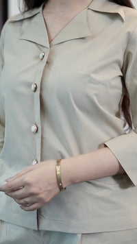 Ivory Poplin Co-ord Set