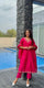 Fuchsia Pink Embroidered Kurta Set with Dupatta