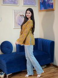 Rustic Bloom Cotton Kurti