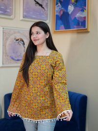 Rustic Bloom Cotton Kurti