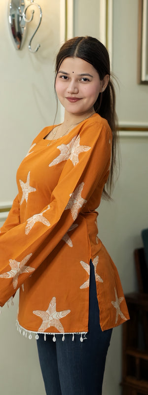 Elegant Motif Cotton Kurti
