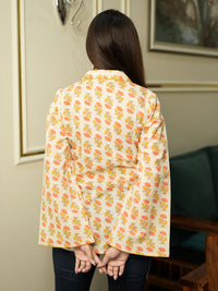 Vintage Print Cotton Kurti