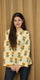Boho Leaf Cotton Kurti