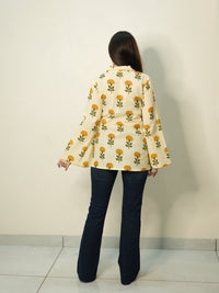 Boho Leaf Cotton Kurti