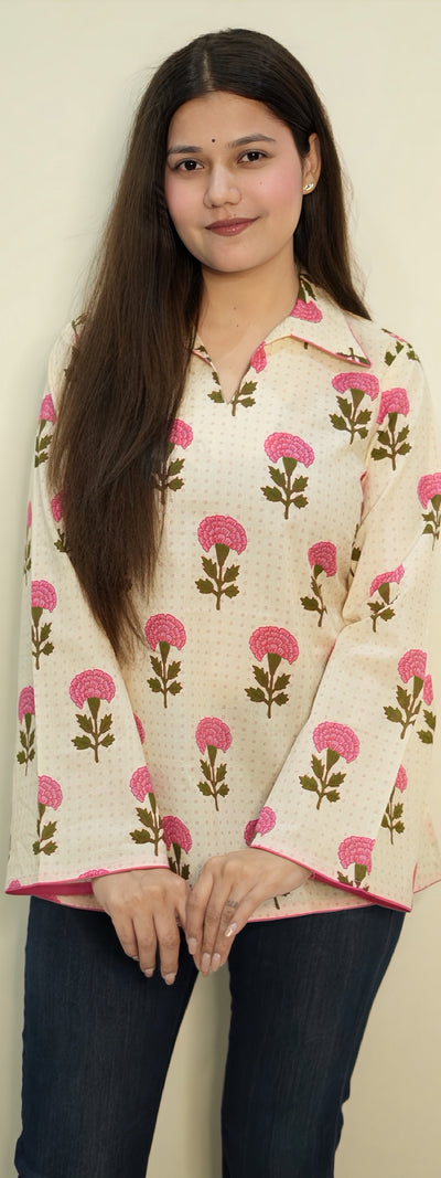 Classic Pattern Cotton Kurti