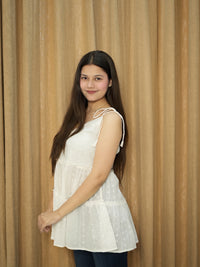 Snow Bloom Cotton Dress