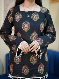 Petal Bloom Cotton Kurti