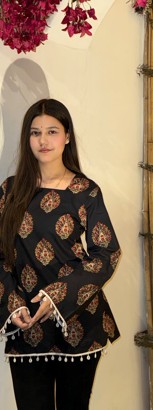 Petal Bloom Cotton Kurti