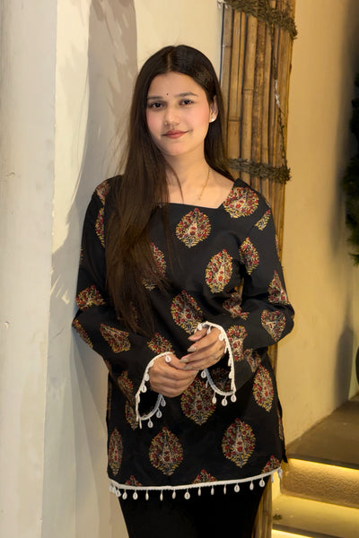 Petal Bloom Cotton Kurti