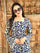 Cotton Corset Back Kurti Top-Boho Printed Square Neck Tunic