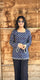 Navy Blue Cotton Corset Back Top for Women | Hand Block Print Square Neck Kurti Top | Casual & Festive Wear (S-XXL)