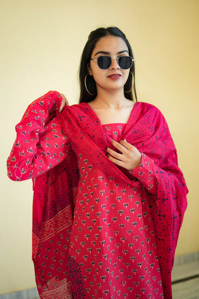 Rani Buti Straight Kurta 3-Piece Set