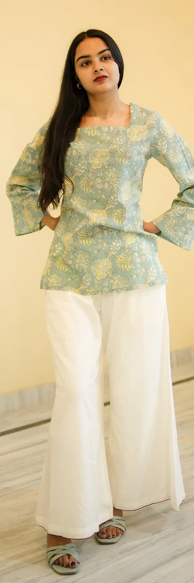 Sage Garden Premium Cotton Full Sleeve Short Top