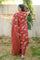 Rustic Maroon Anarkali Kurta 3-Piece Set