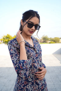 Midnight Vine Straight Kurta 2-Piece Set