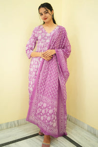 Lavender Haze 3-Piece Kurti Set
