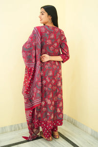 Ruby Rose Angrakha 3-Piece Kurta Set